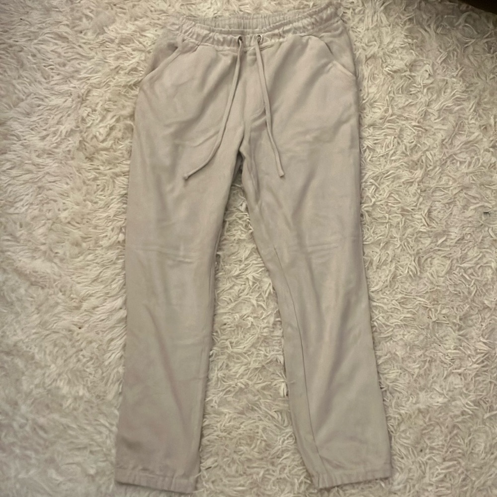 Francesca’s Women Small Beige Jogger Pants